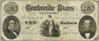 Gallery image for Confederate States of America p24: 10 Dollars